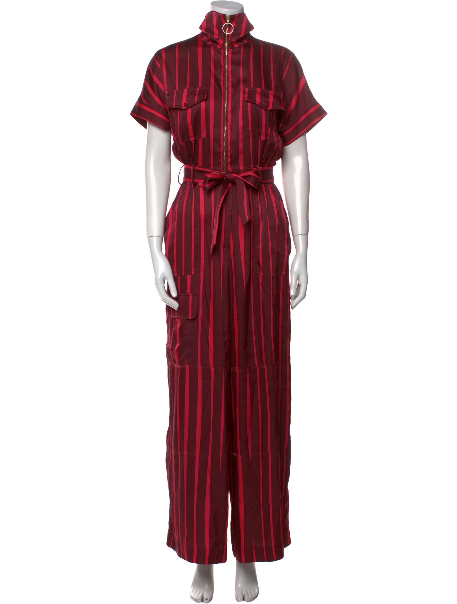 Hutch Striped Crew Neck Jumpsuit