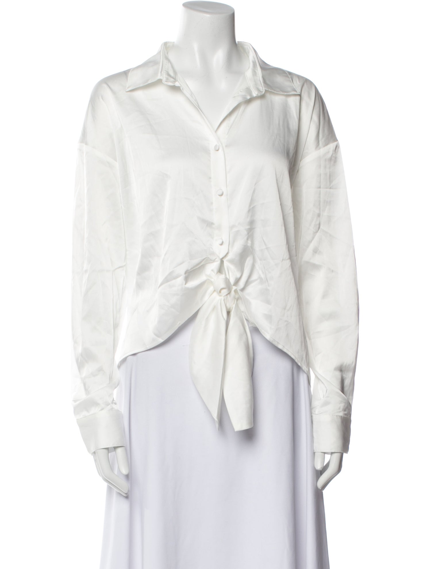 Hutch V-Neck Long Sleeve Button-Up Top