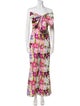 Hutch Floral Print Strapless Jumpsuit