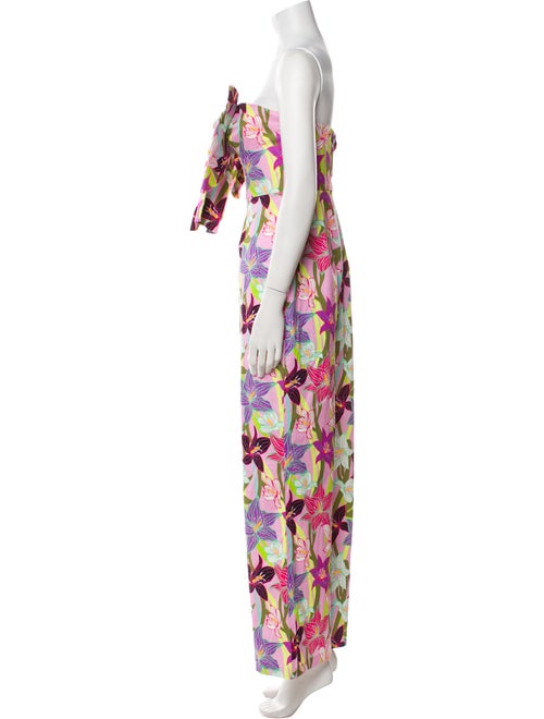 Hutch Floral Print Strapless Jumpsuit