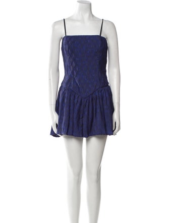 Hutch Printed Square Neckline Romper