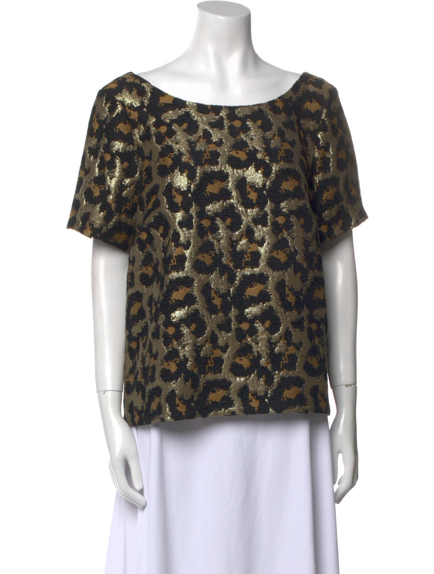 Hutch Printed Bateau Neckline T-Shirt