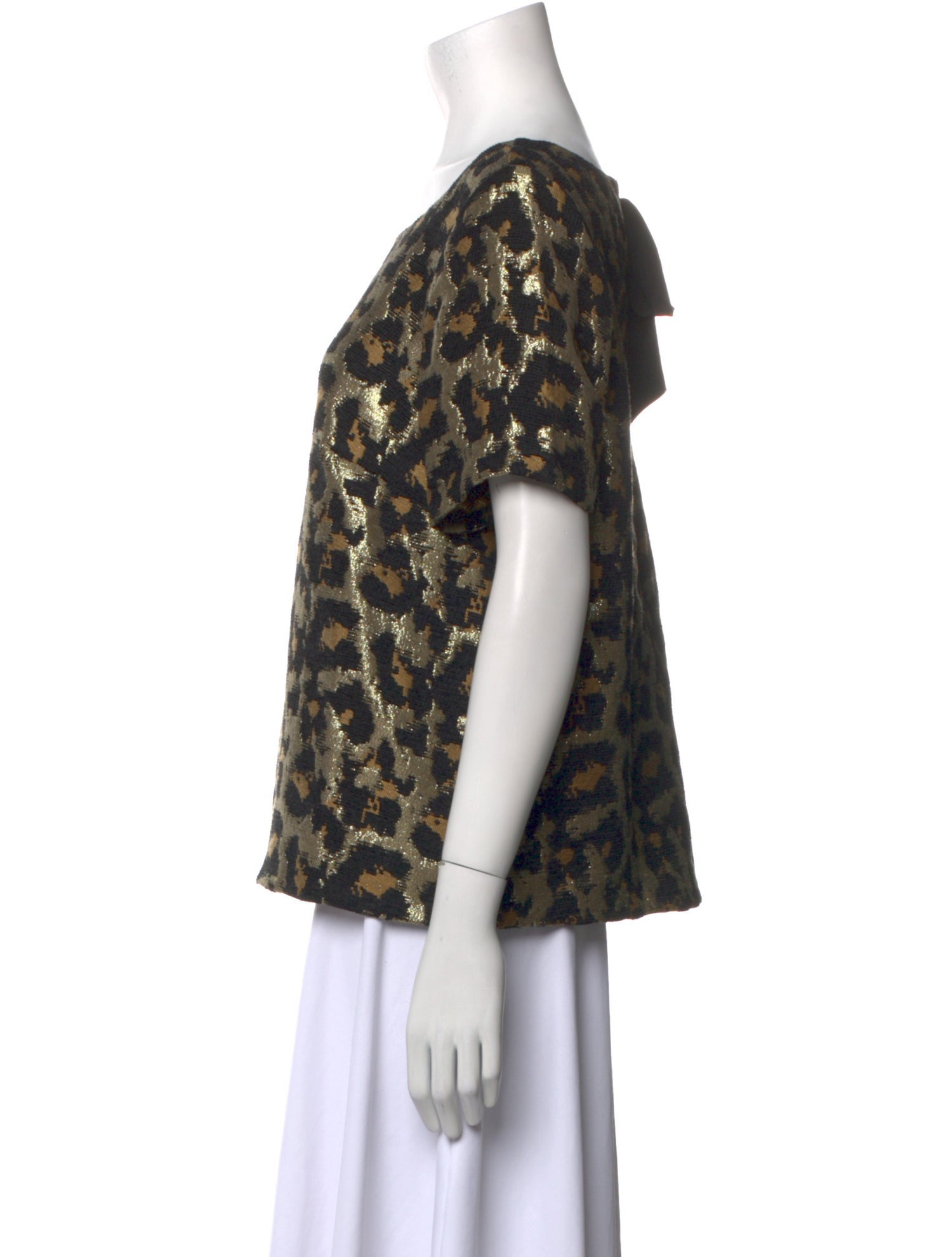 Hutch Printed Bateau Neckline T-Shirt