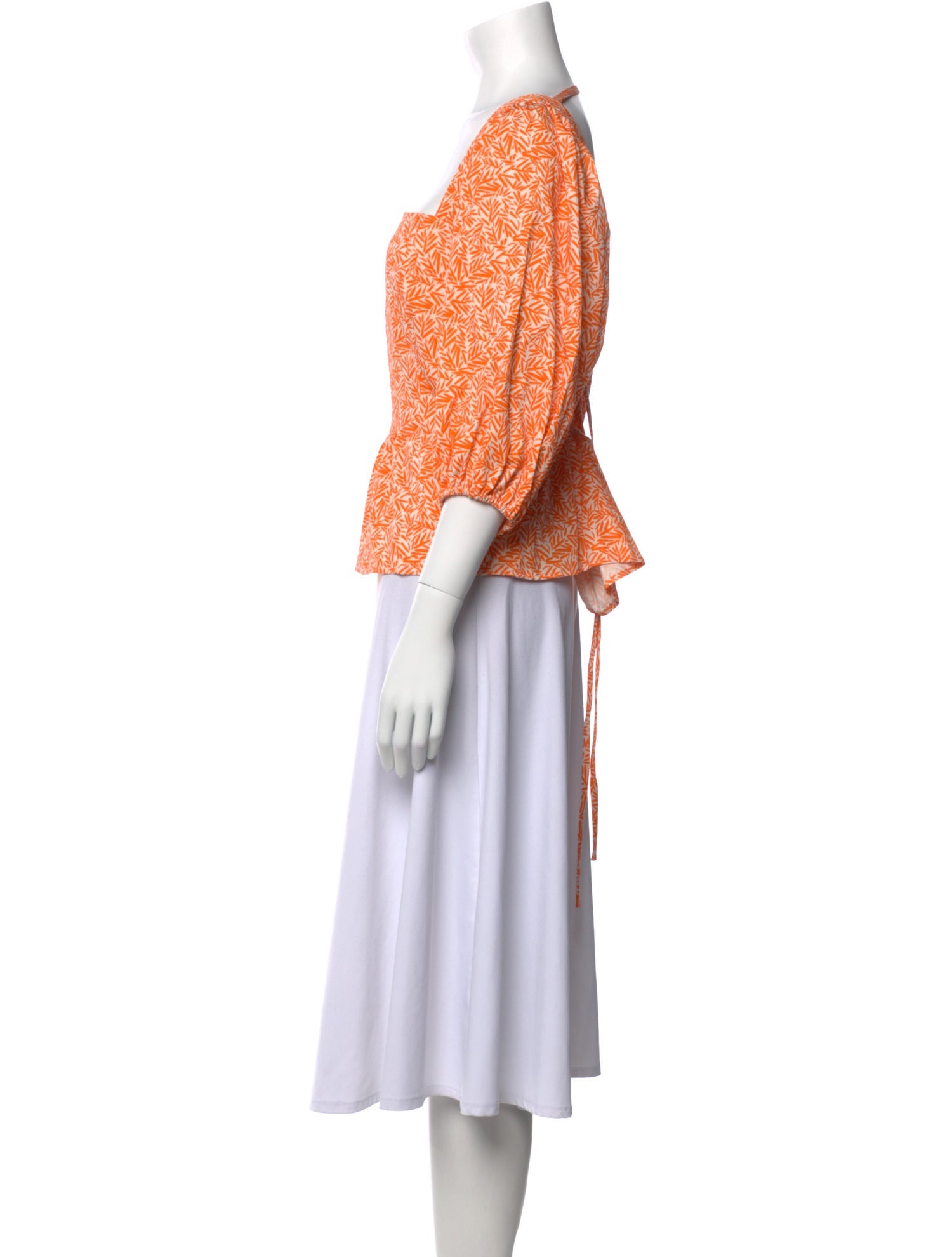 Hutch Printed Square Neckline Crop Top w/ Tags