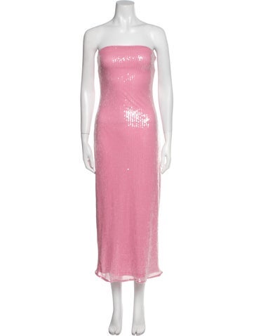 Hutch Dresses Strapless Midi Length Dress XXS