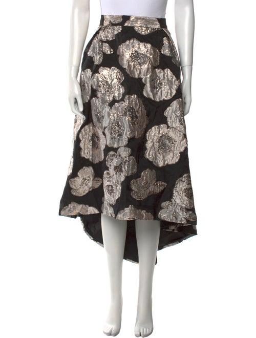 Hutch Floral Print Midi Length Skirt