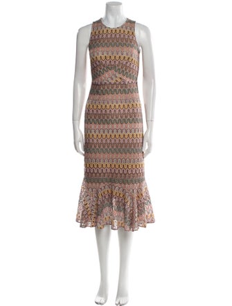 Hutch Printed Midi Length Dress