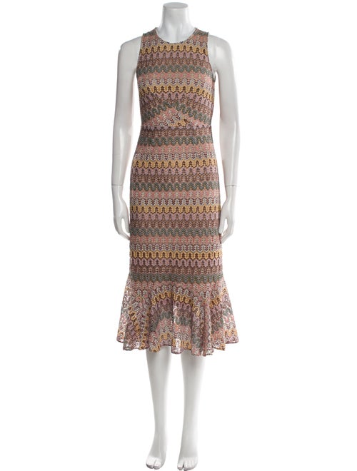 Hutch Printed Midi Length Dress