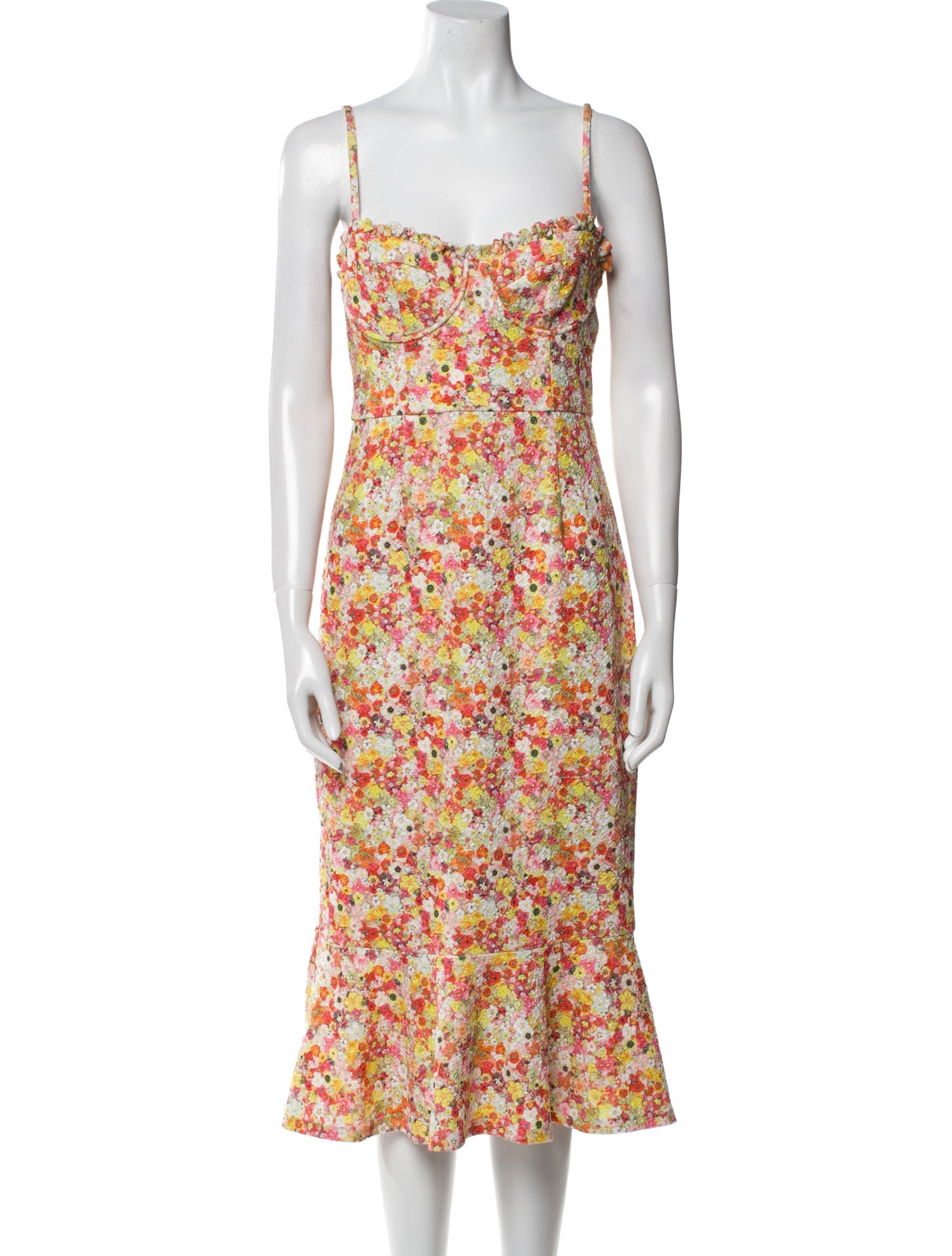 Hutch Floral Print Midi Length Dress