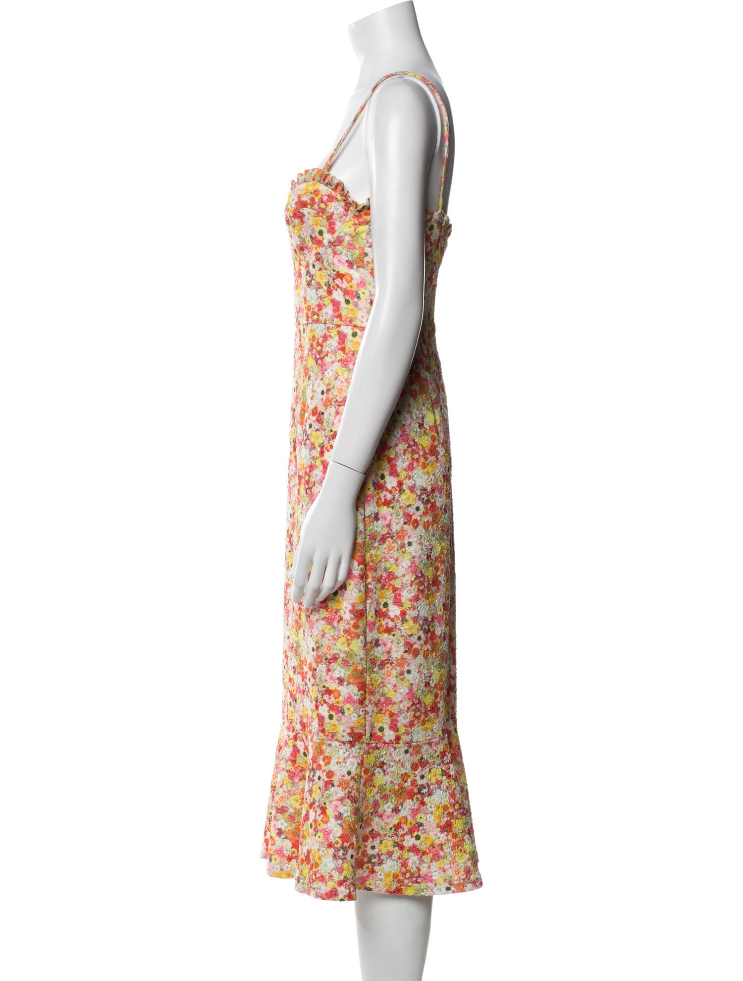 Hutch Floral Print Midi Length Dress