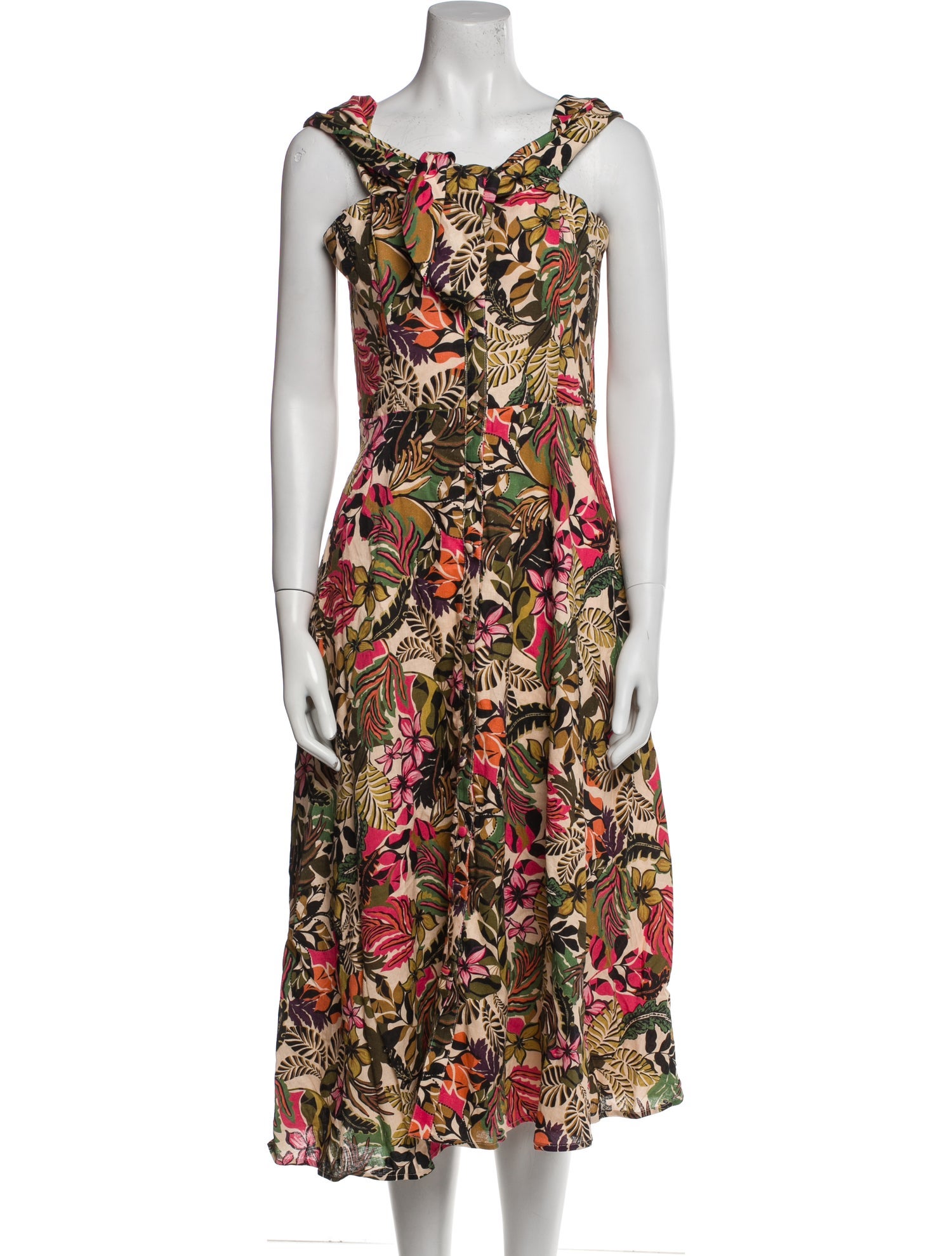 Hutch Floral Print Midi Length Dress