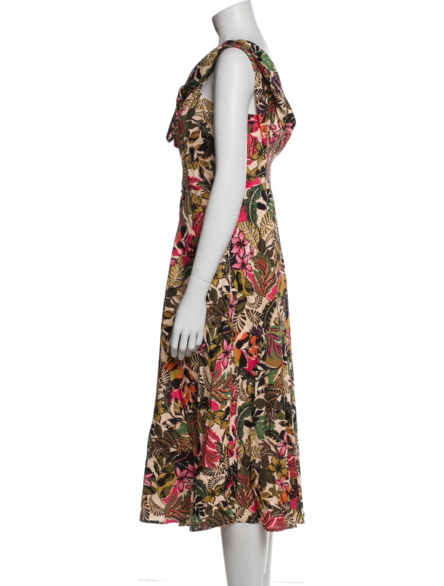 Hutch Floral Print Midi Length Dress
