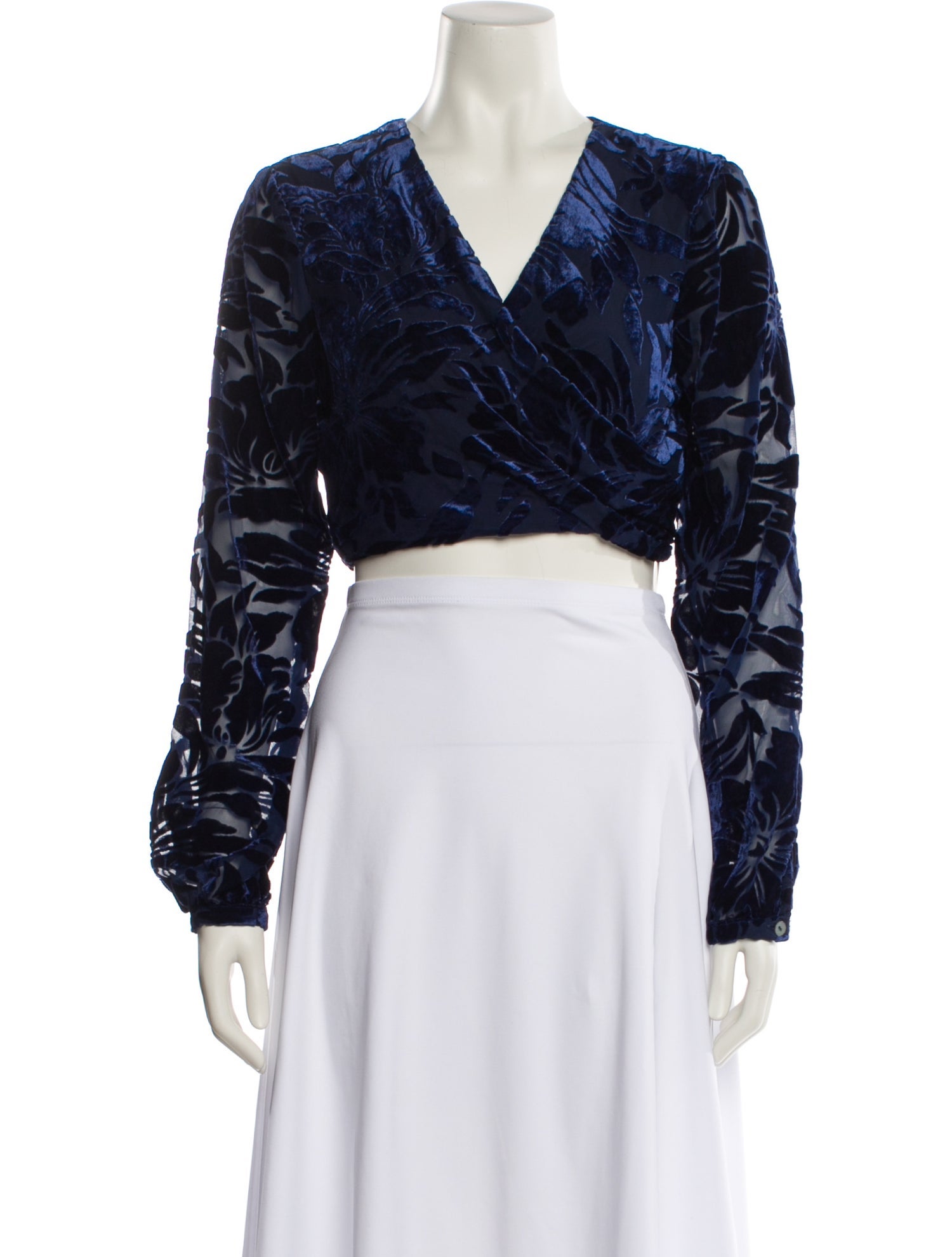 Hutch Patterned V-Neck Top