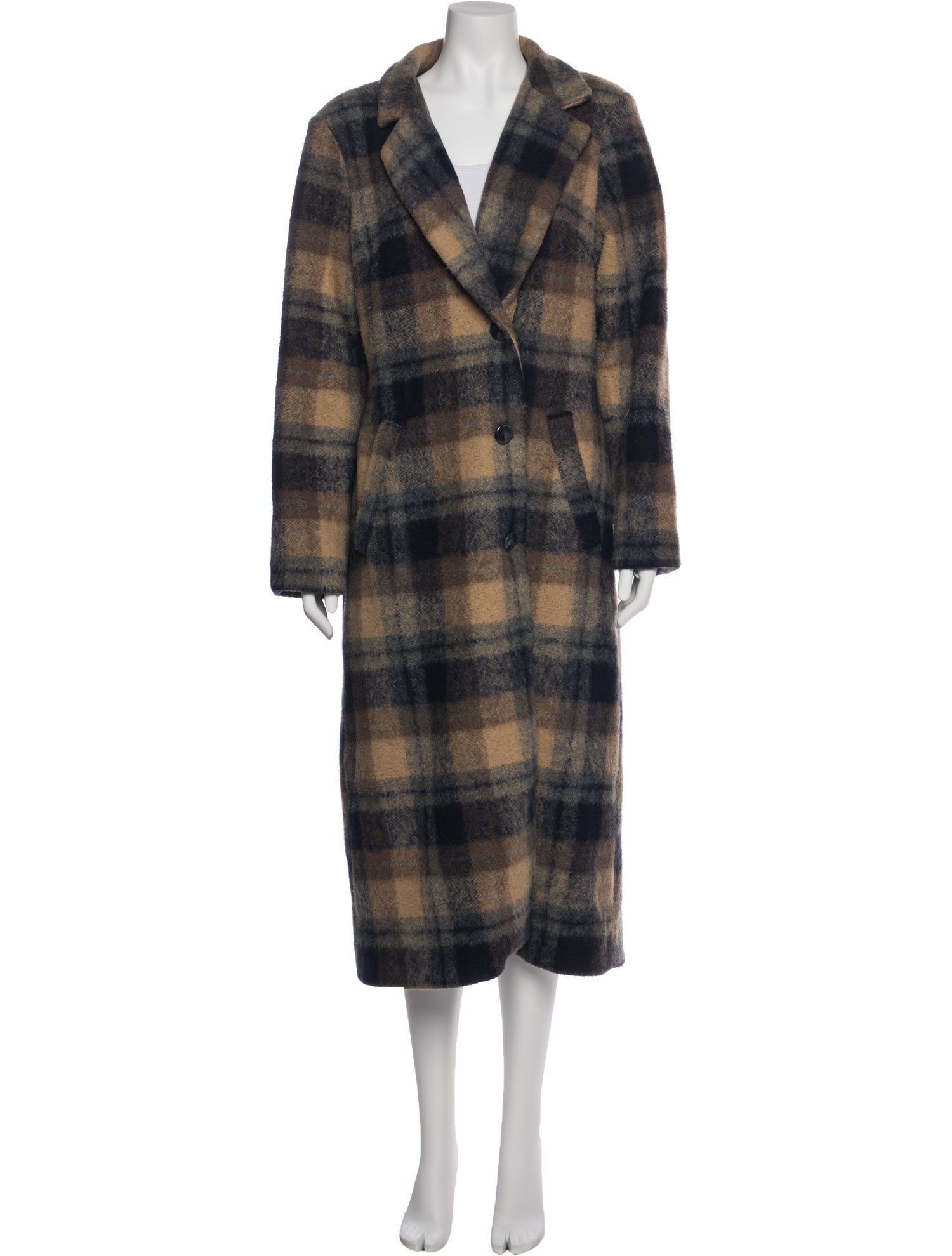Hutch Plaid Print Coat