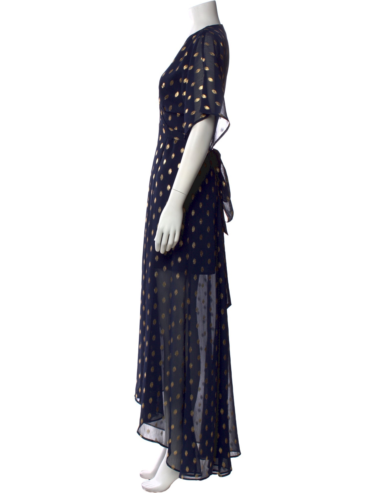 Hutch Polka Dot Print Long Dress