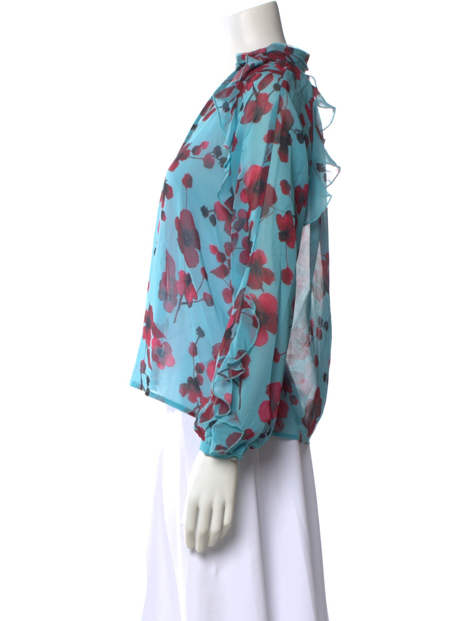 Hutch Floral Print V-Neck Blouse