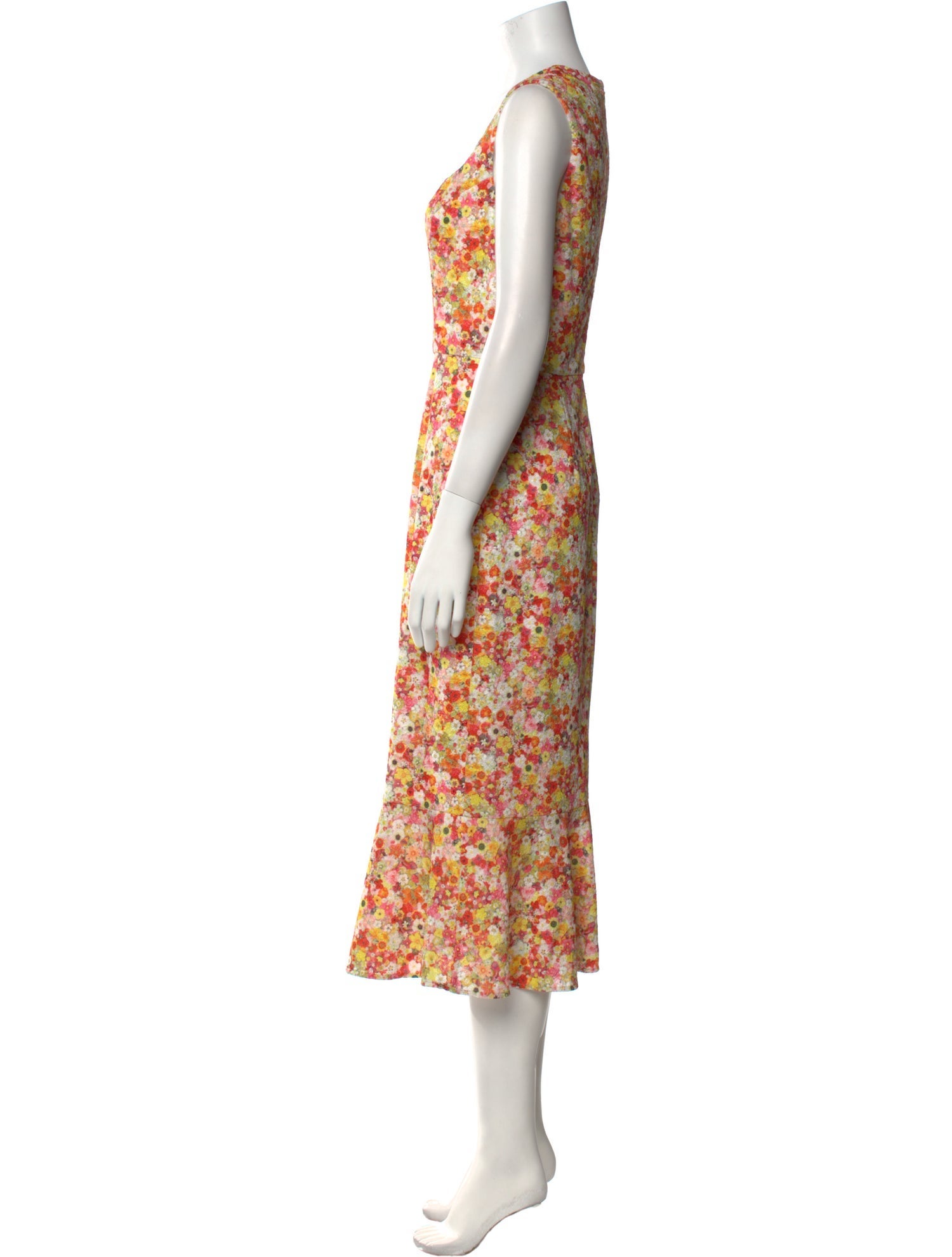 Hutch Floral Print Midi Length Dress