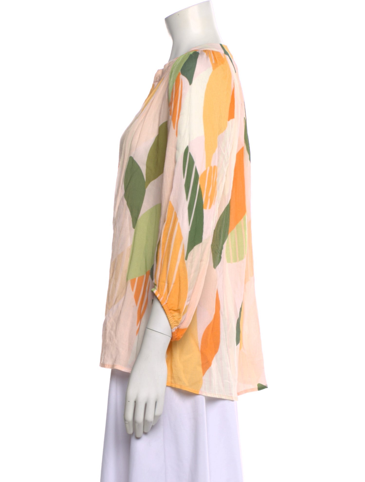 Hutch Patterned V-Neck Blouse