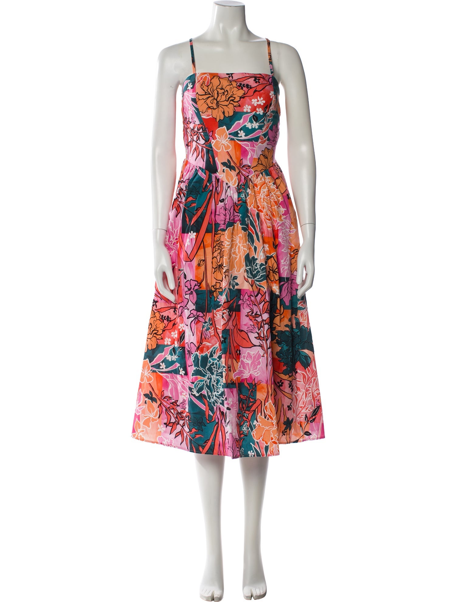 Hutch Floral Print Midi Length Dress