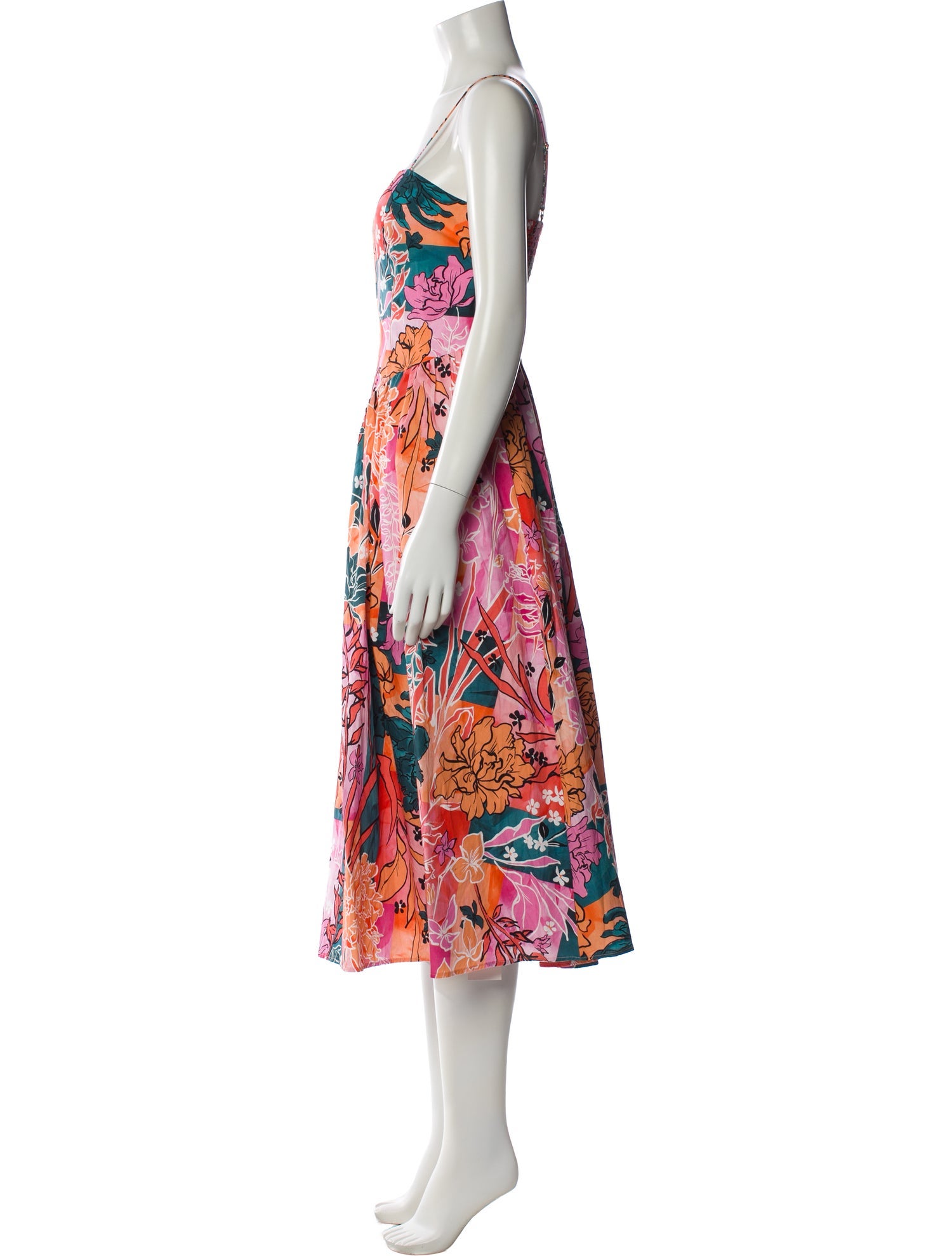Hutch Floral Print Midi Length Dress