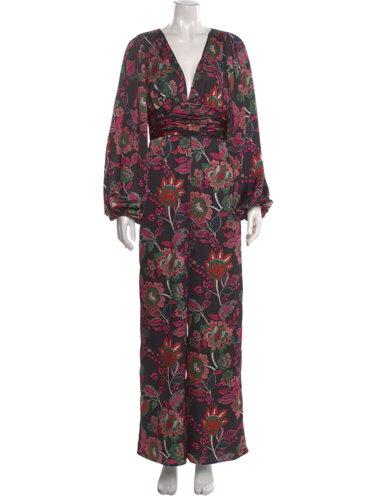 Hutch Printed Plunge Neckline Jumpsuit