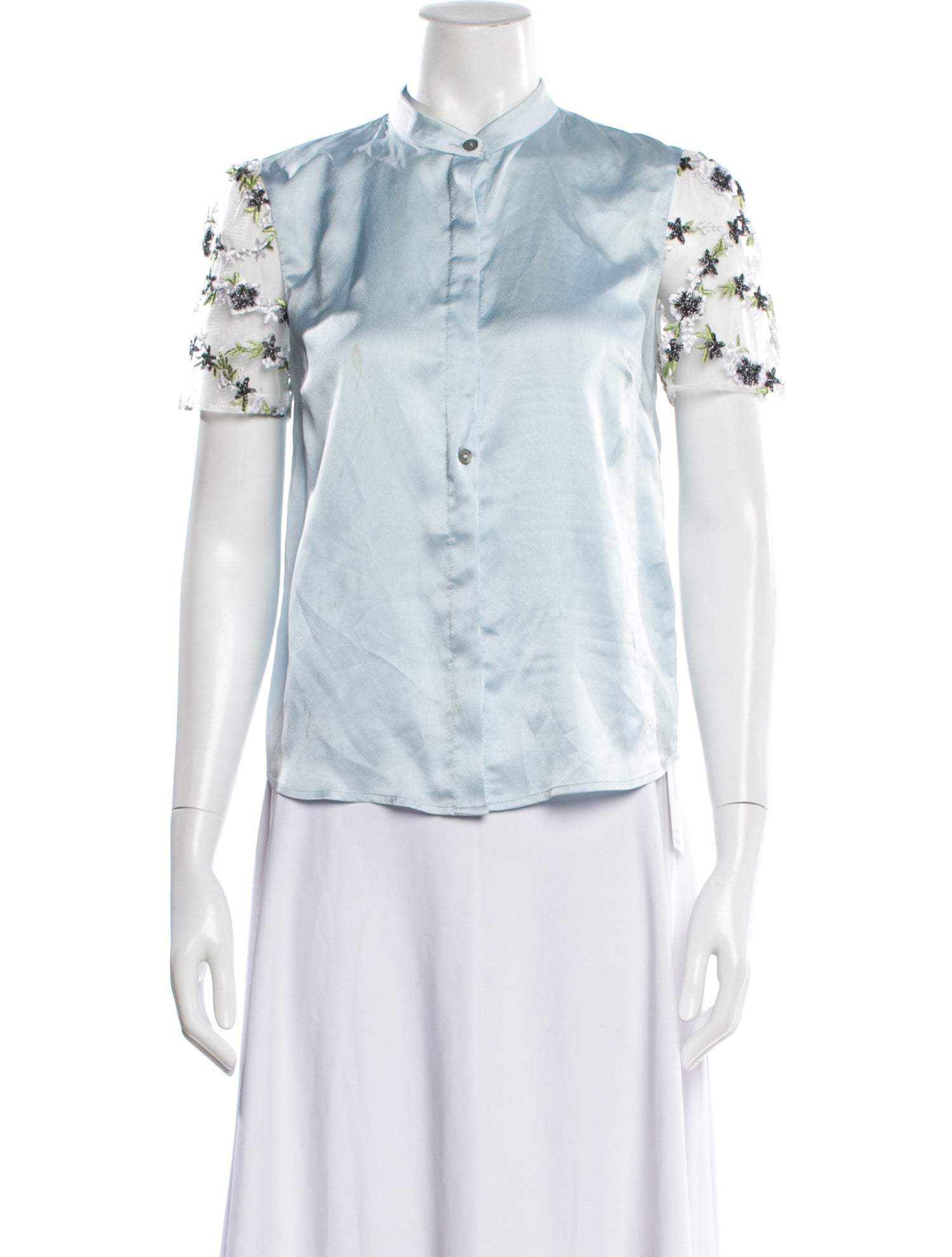 Hutch Floral Print Short Sleeve Blouse