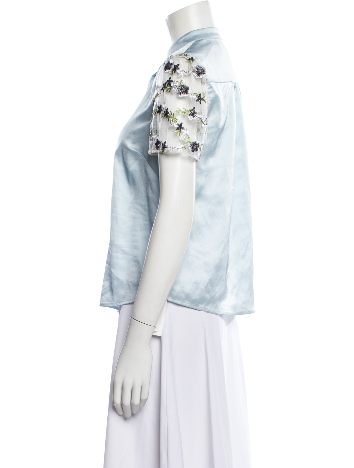 Hutch Floral Print Short Sleeve Blouse