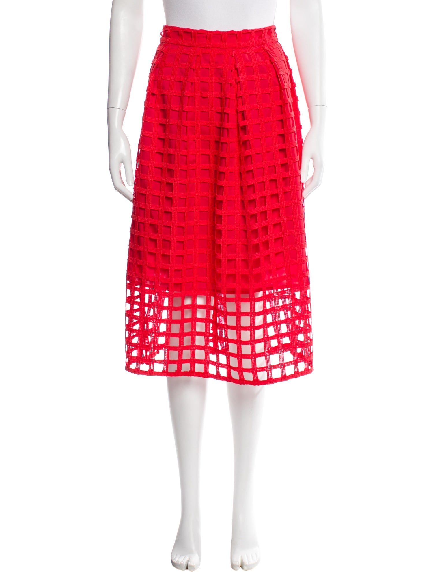 Hutch Lace Pattern Midi Length Skirt