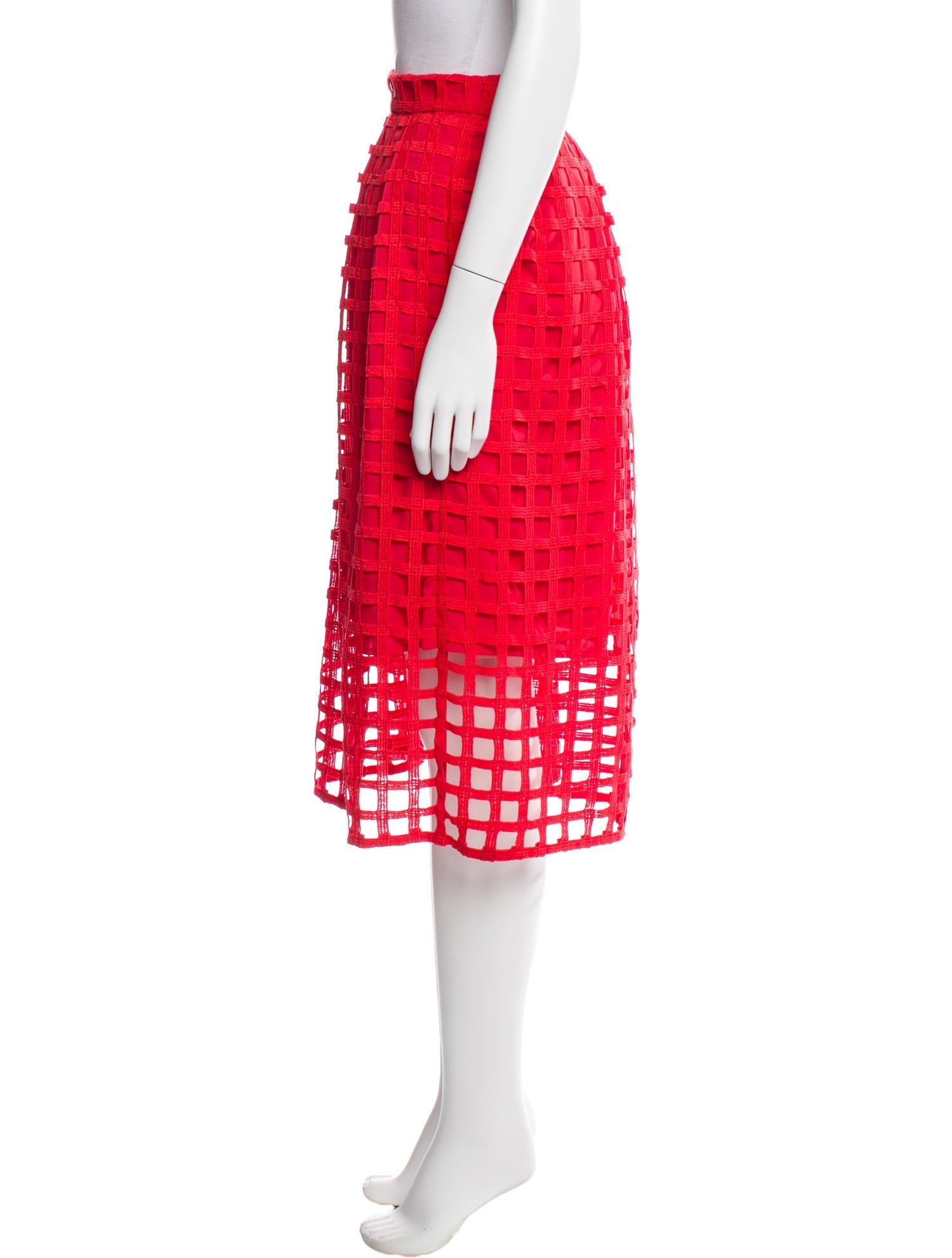 Hutch Lace Pattern Midi Length Skirt