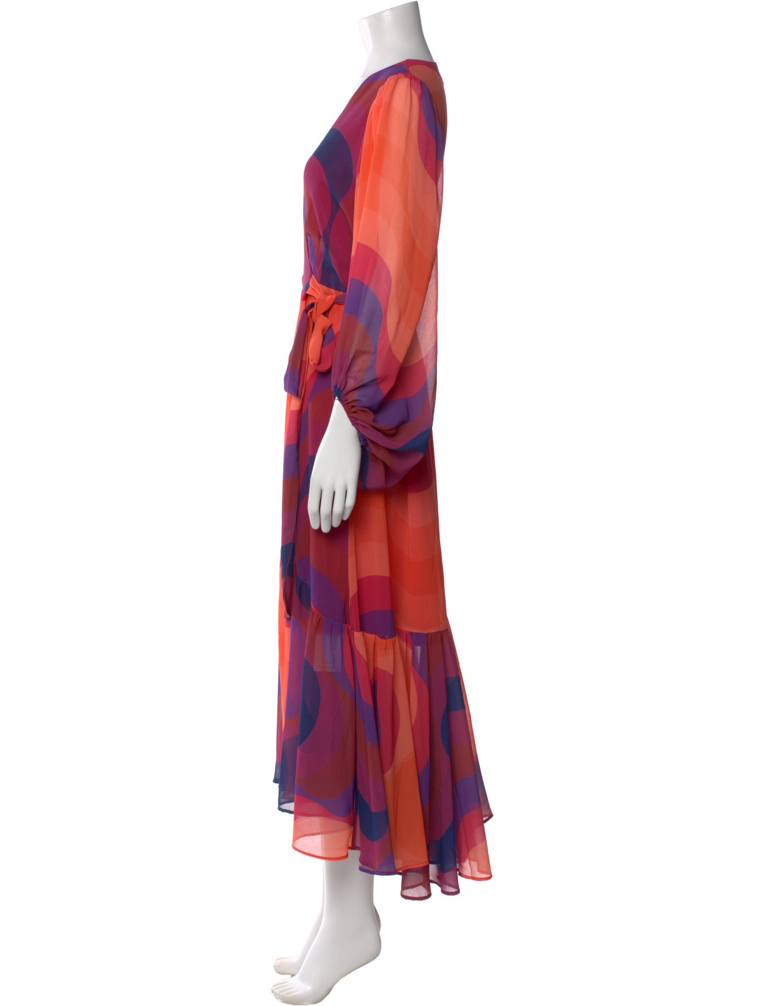 Hutch Printed Midi Length Dress
