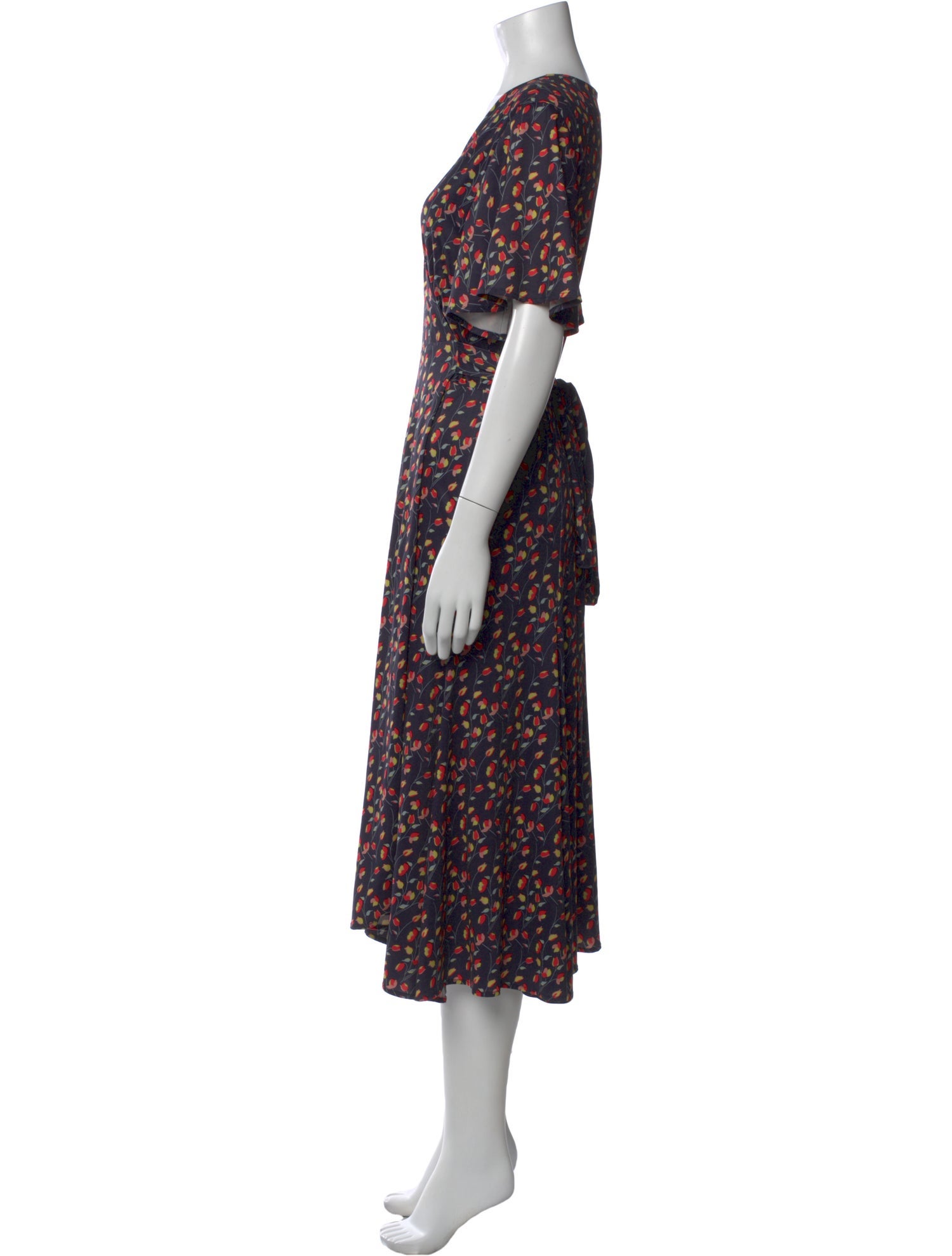 Hutch Floral Print Midi Length Dress