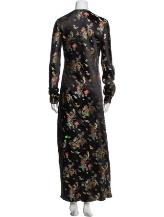 HTC Los Angeles Floral Print Long Dress