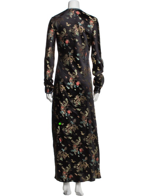 HTC Los Angeles Floral Print Long Dress
