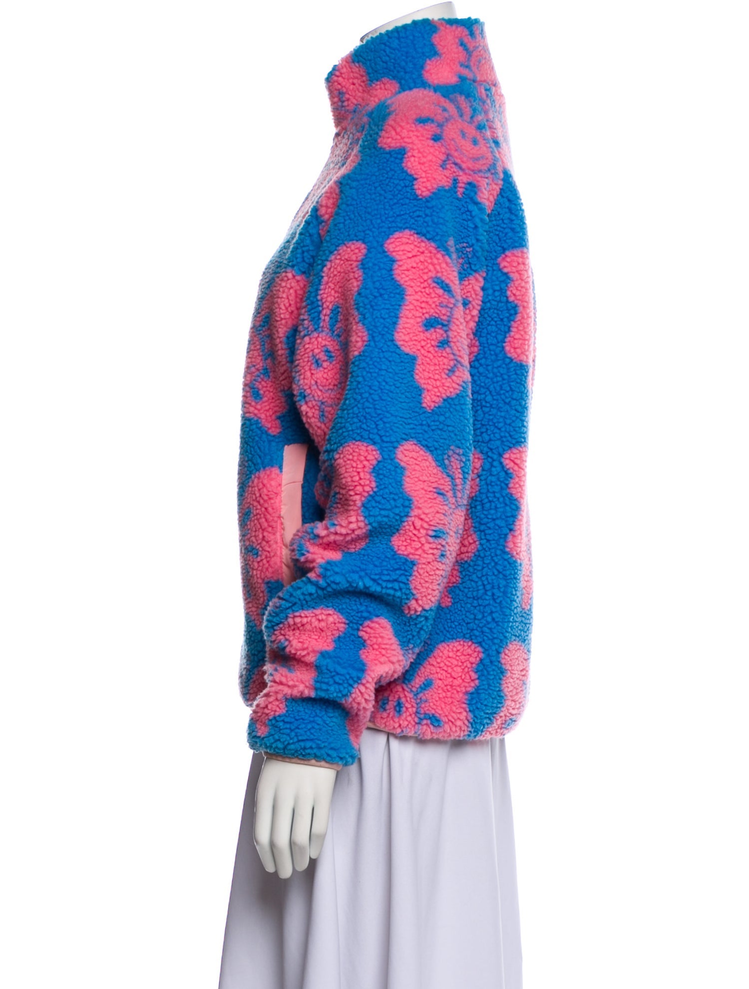 Holiday The Label Printed Faux Fur Jacket