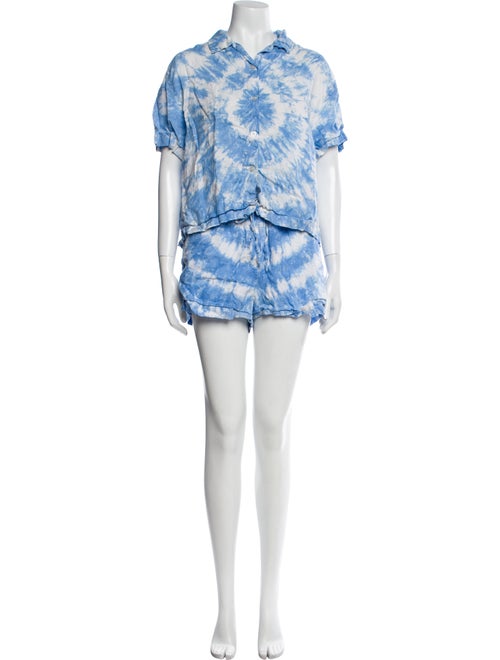 Holiday The Label Linen Tie-Dye Print Short Set