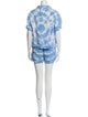 Holiday The Label Linen Tie-Dye Print Short Set