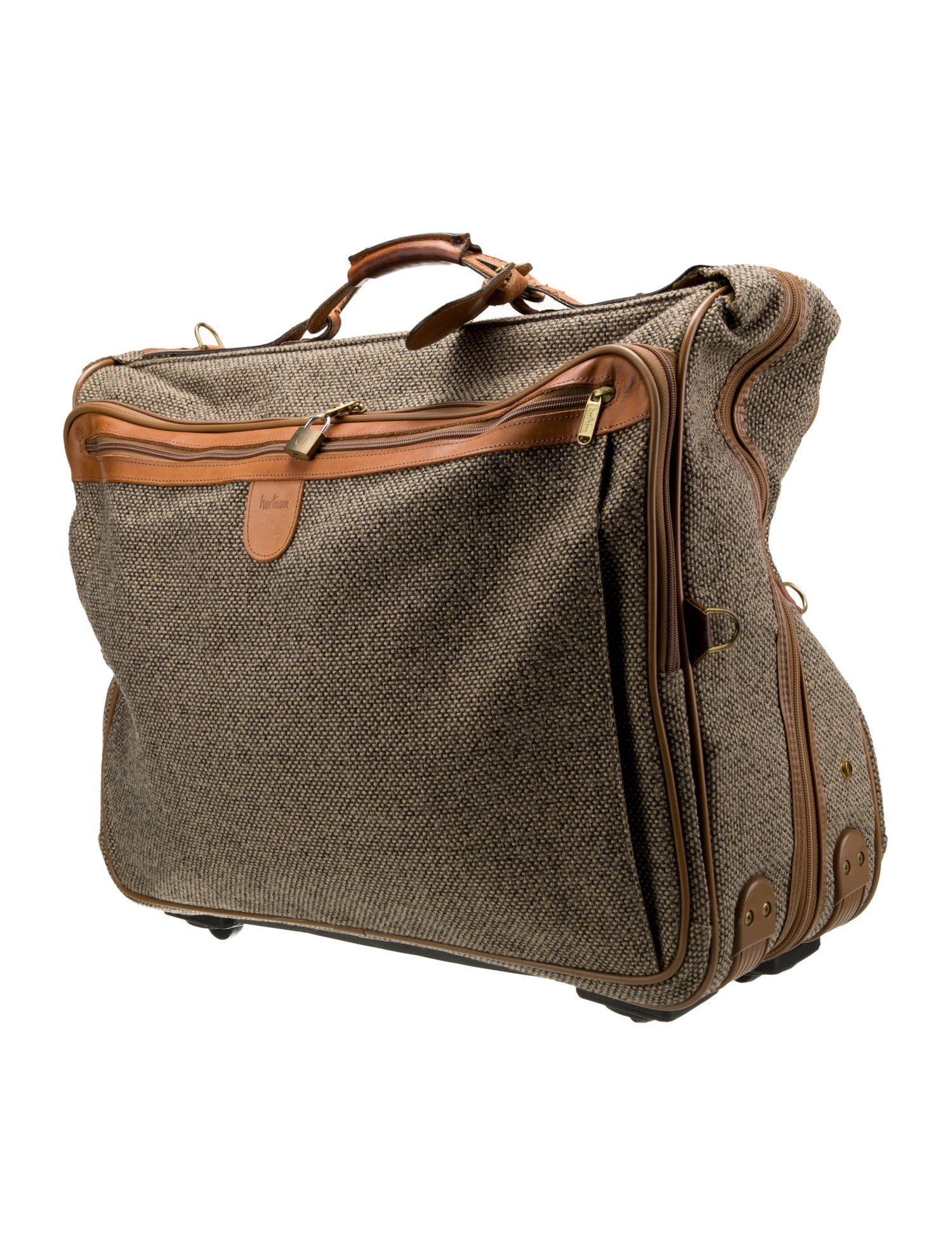 Hartmann wool rolling garment suitcase