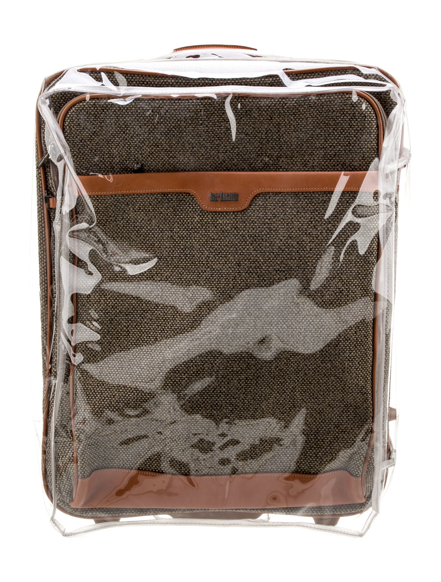 Hartmann Leather Trimmed Suitcase