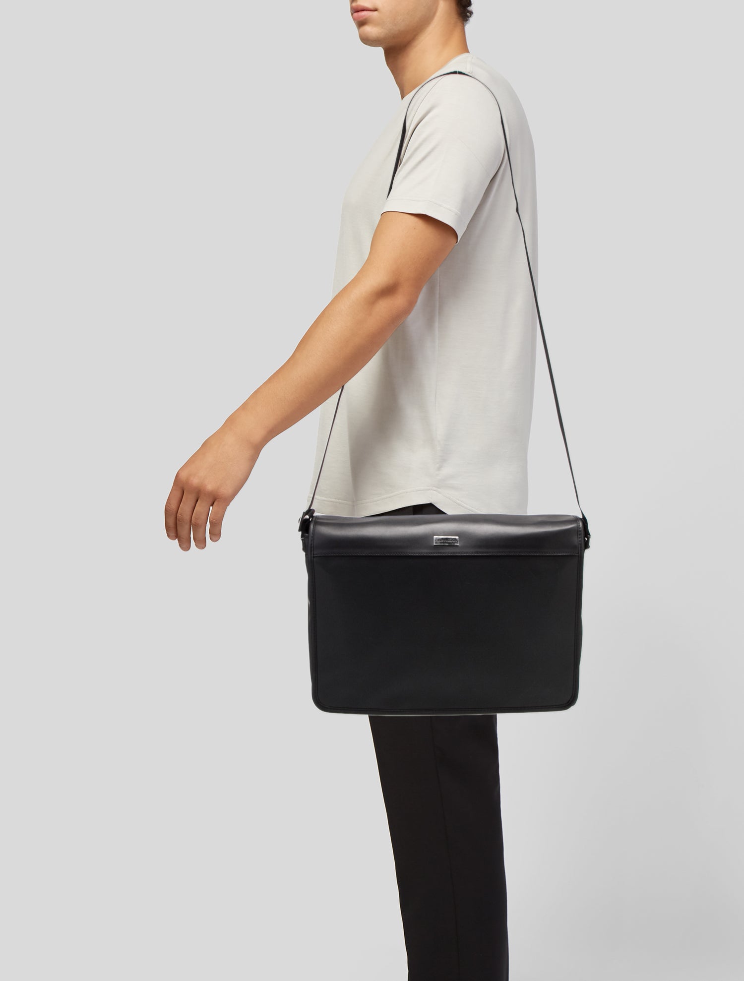 Hartmann Leather Messenger Bag