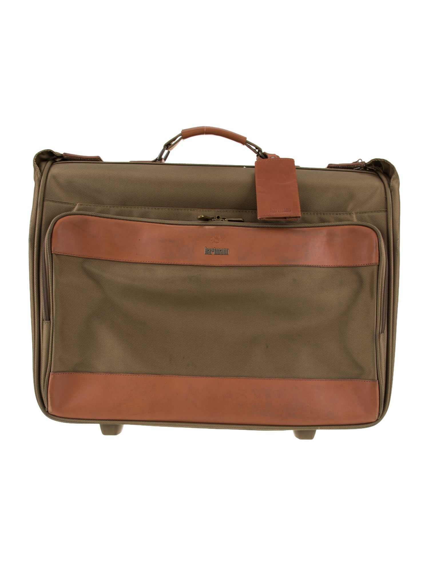 Hartmann Nylon Leather-Trimmed Rolling Suitcase