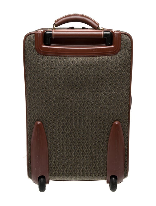 Hartmann Men's Leather Trim Rolling Suitcase
