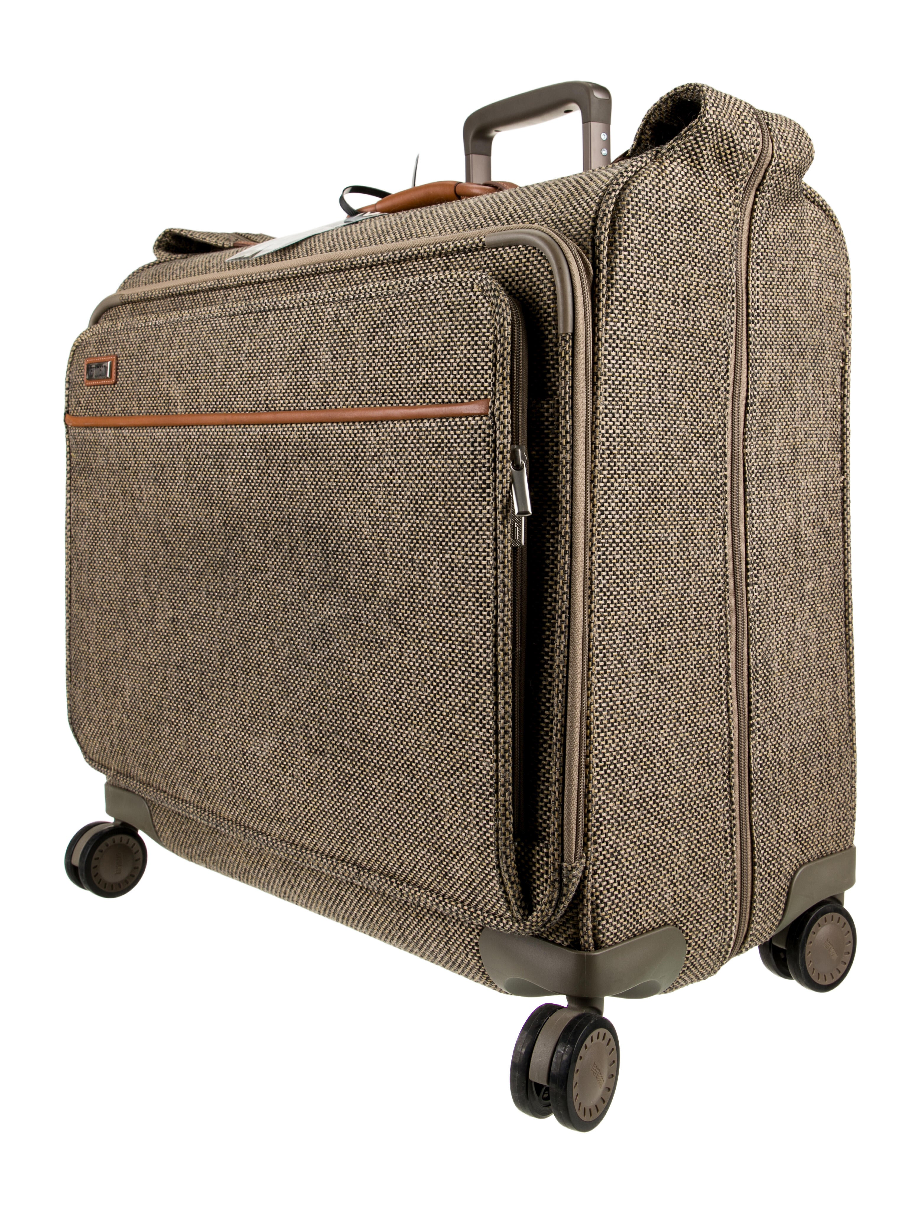 Hartmann Leather Trim Rolling Garment Bag