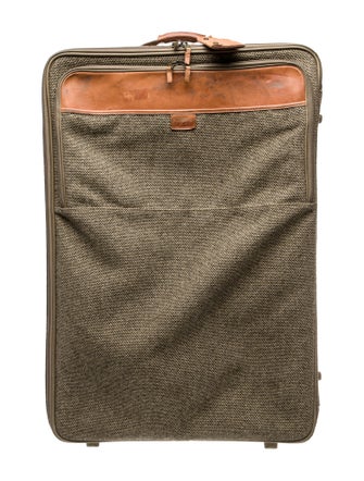 Hartmann Leather Trim Rolling Suitcase