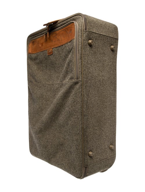 Hartmann Leather Trim Rolling Suitcase