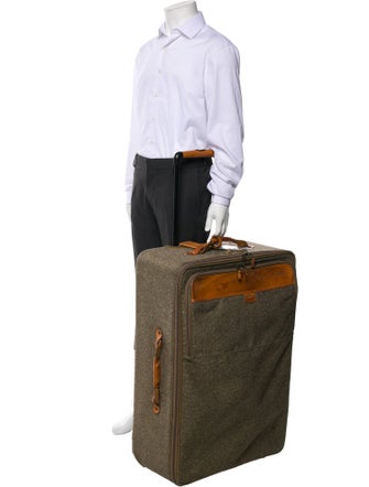 Hartmann Leather Trim Rolling Suitcase