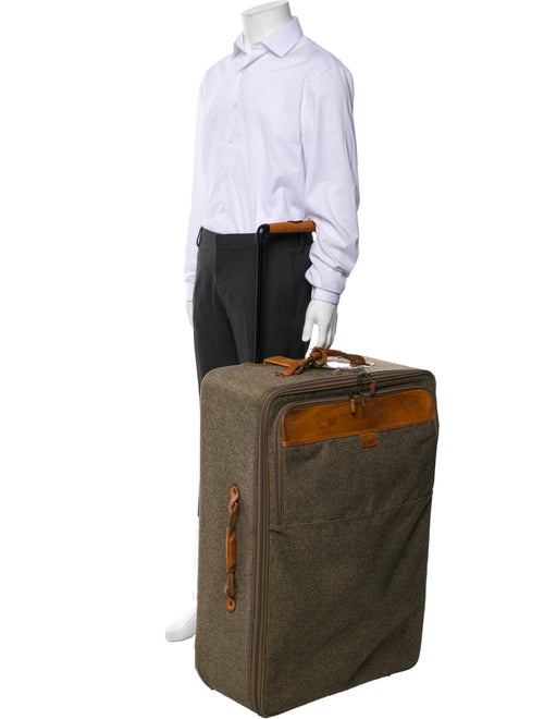 Hartmann Leather Trim Rolling Suitcase