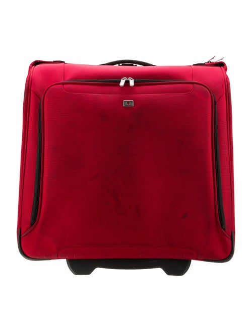 Hartmann Leather Trim Canvas Suitcase