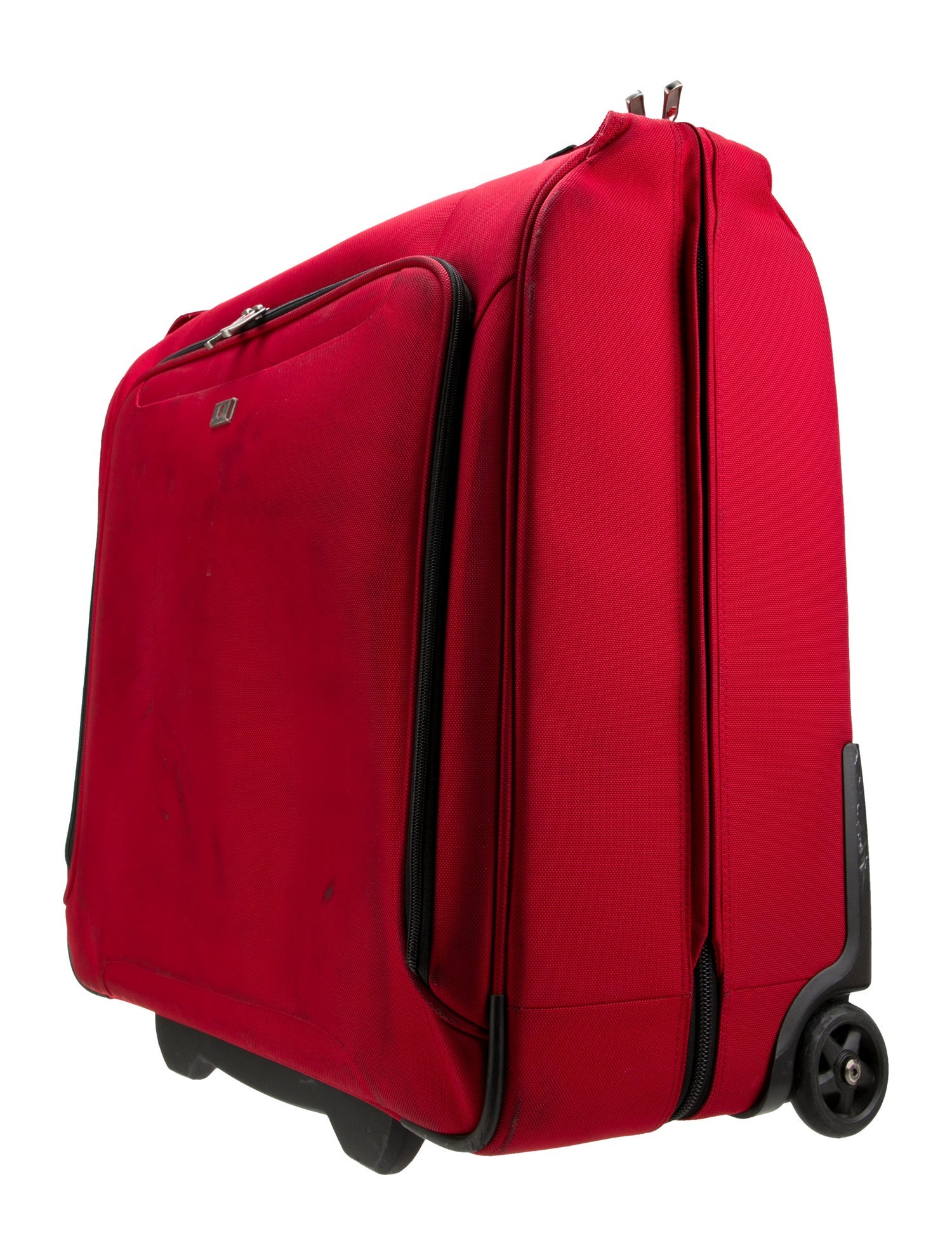 Hartmann Leather Trim Canvas Suitcase