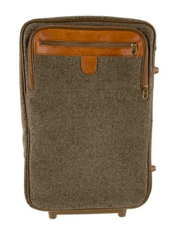 Hartmann Suitcases Leather-Trimmed Rolling Suitcase
