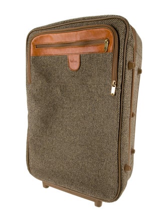 Hartmann Leather-Trimmed Rolling Suitcase